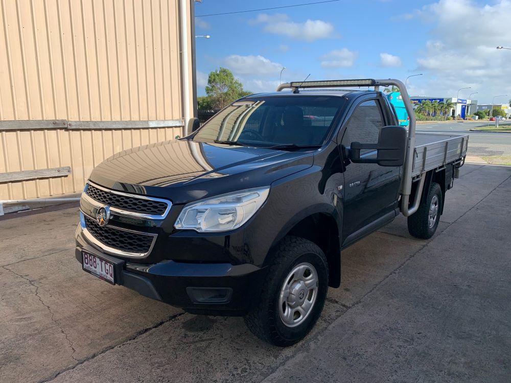 Black pickup truck